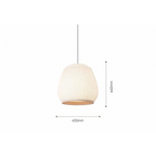 ECRU KNITTING FABRIC PENDANT LAMP