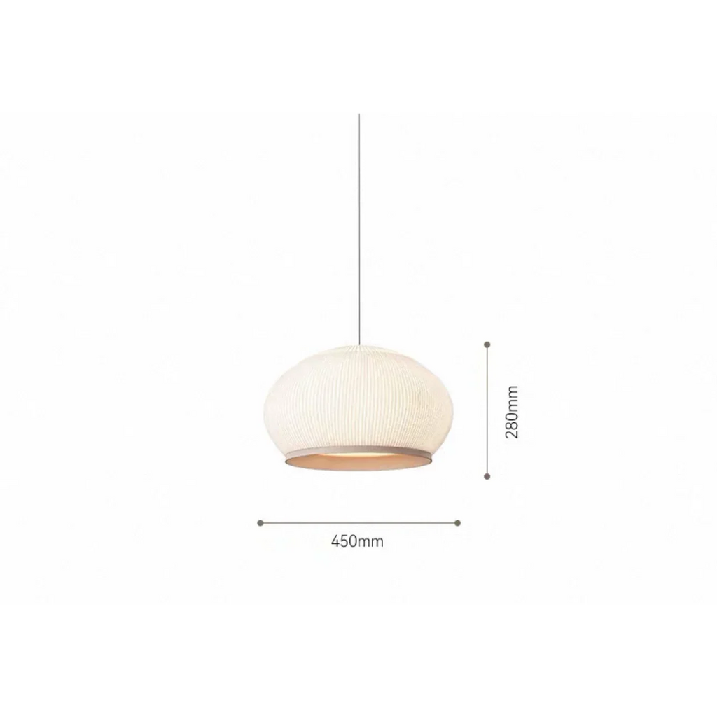 ECRU KNITTING FABRIC PENDANT LAMP