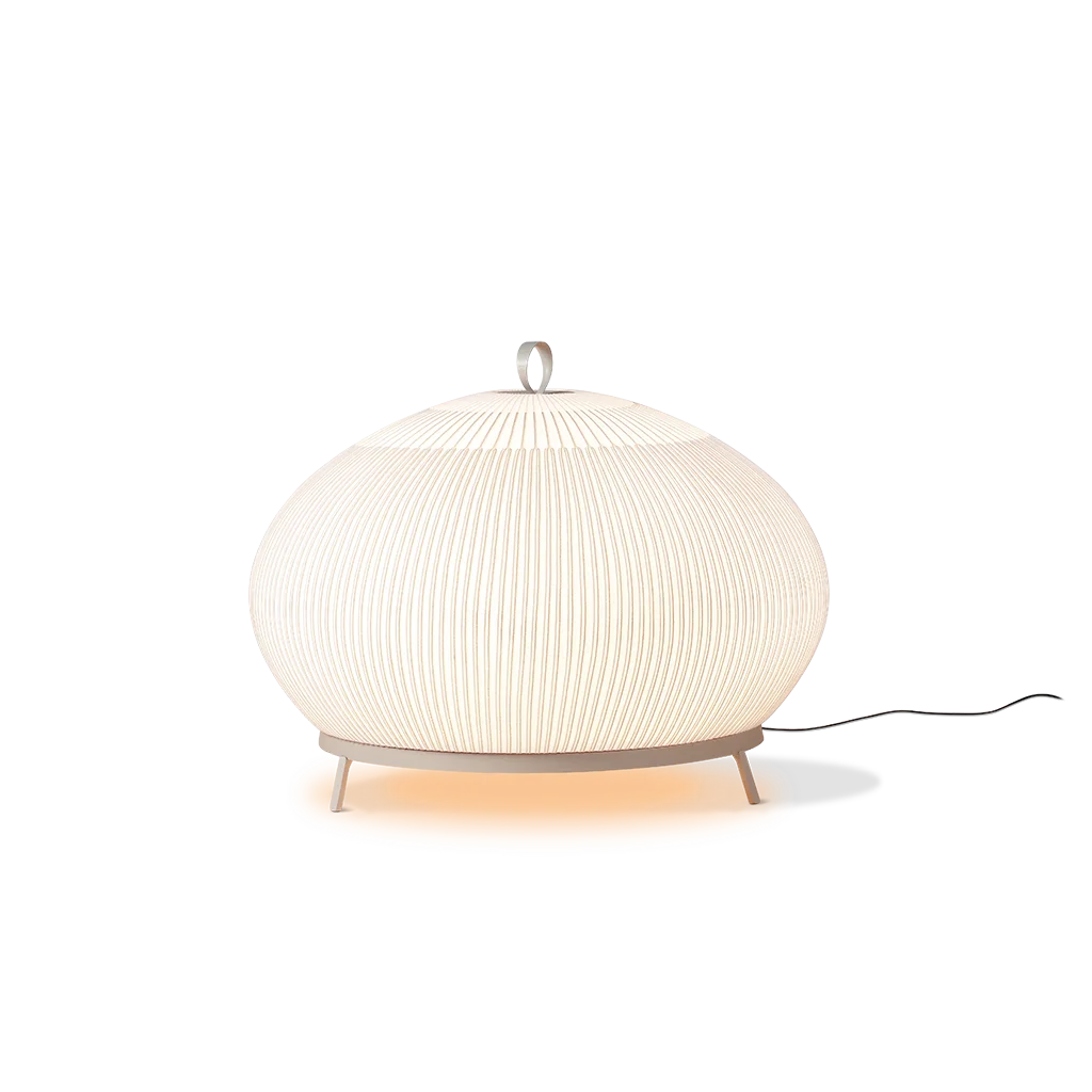 ECRU KNITTING FABRIC TABLE LAMP