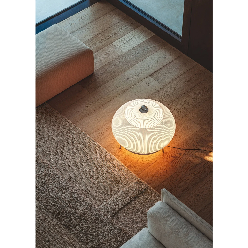 ECRU KNITTING FABRIC TABLE LAMP