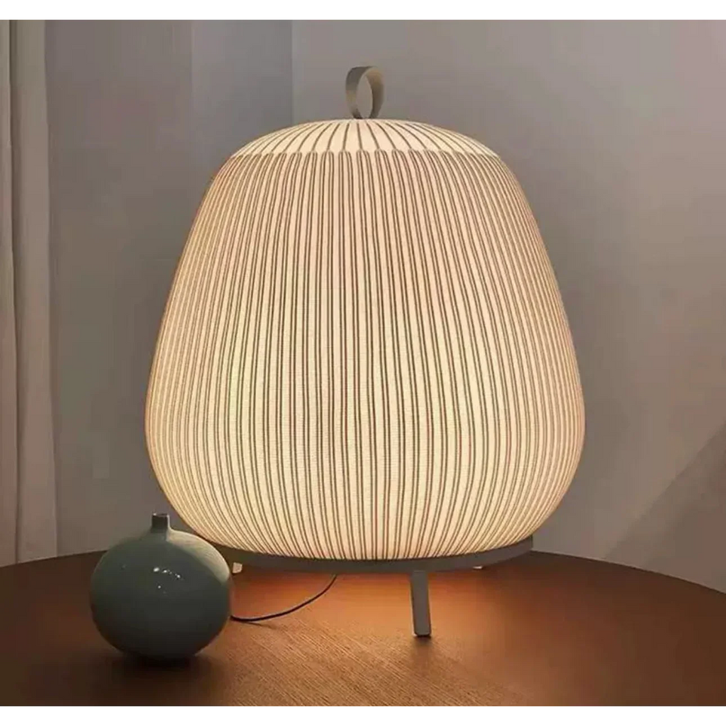 ECRU KNITTING FABRIC TABLE LAMP