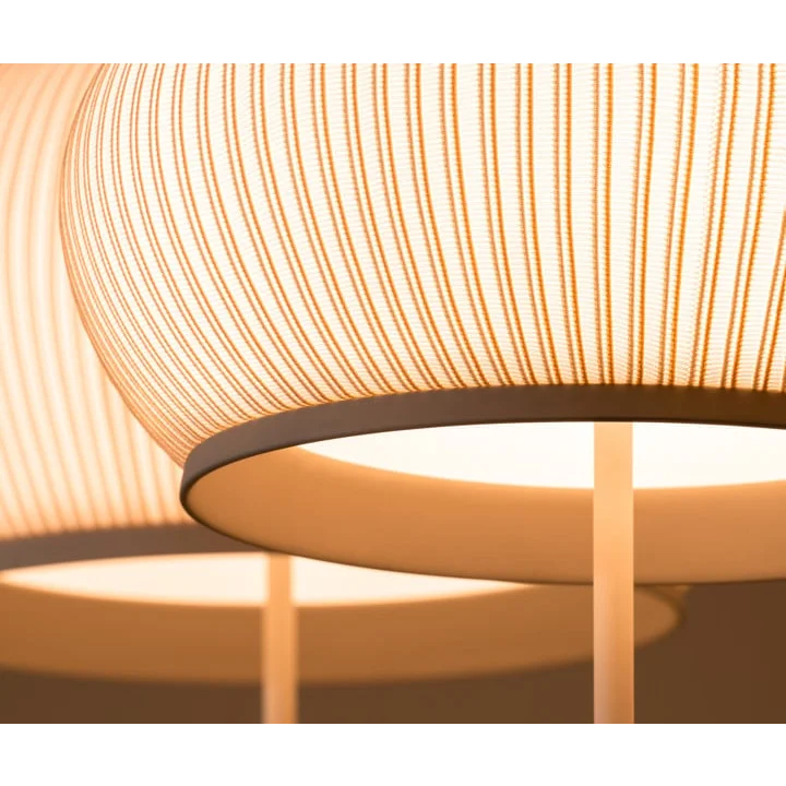 ECRU KNITTING FABRIC TABLE LAMP