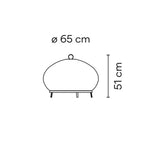 ECRU KNITTING FABRIC TABLE LAMP