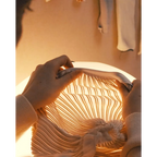 ECRU KNITTING FABRIC TABLE LAMP