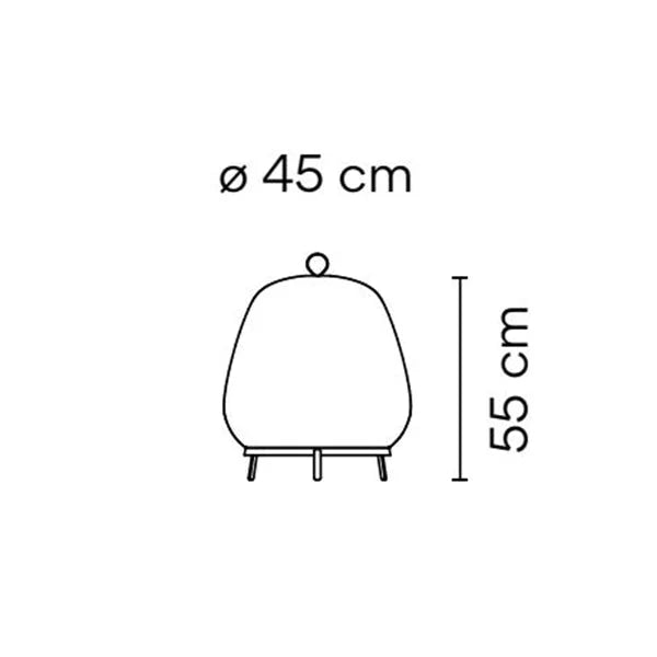 ECRU KNITTING FABRIC TABLE LAMP