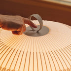 ECRU KNITTING FABRIC TABLE LAMP