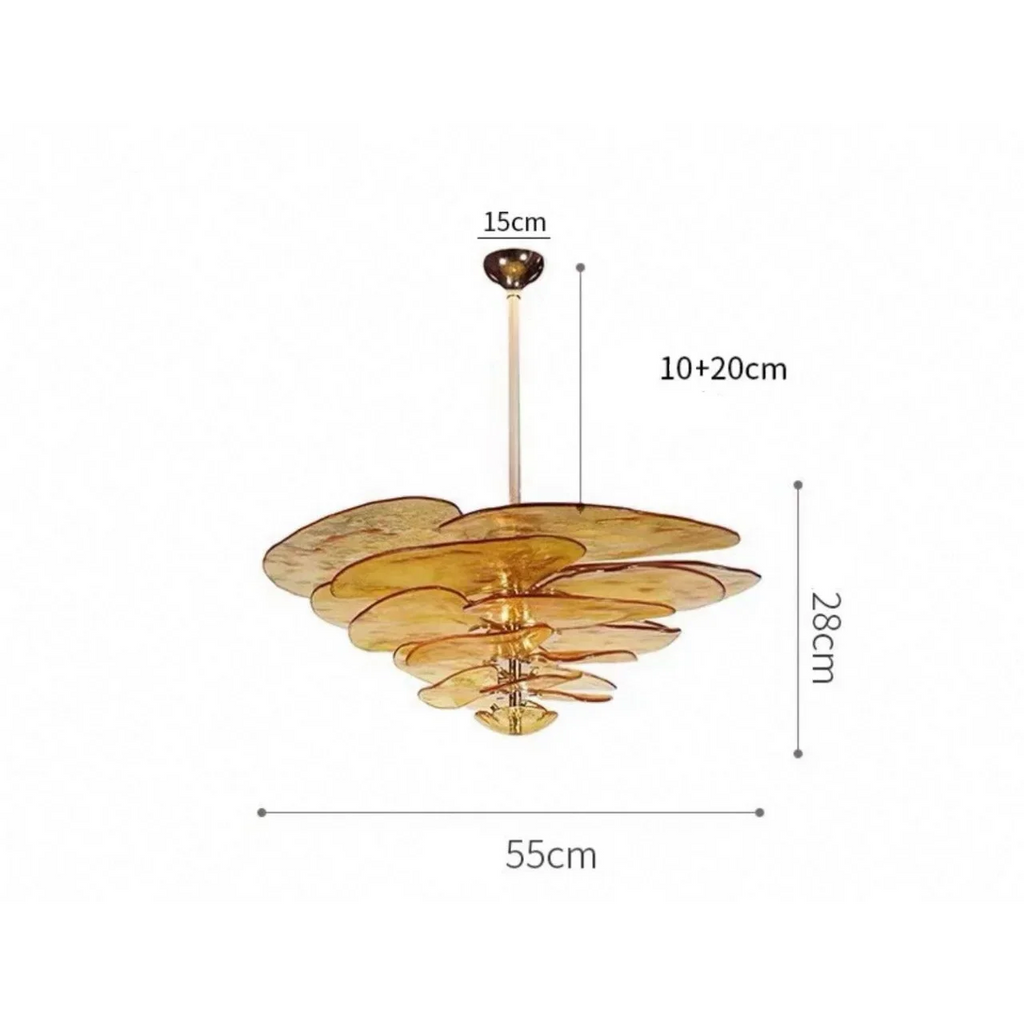FIORE ART DECO GLASS CHANDELIER | CLZL896620