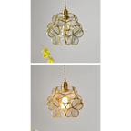 FLOWER GLASS COPPER PENDANT LIGHTING