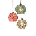FLOWER GLASS COPPER PENDANT LIGHTING