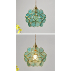 FLOWER GLASS COPPER PENDANT LIGHTING