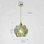 FLOWER GLASS COPPER PENDANT LIGHTING