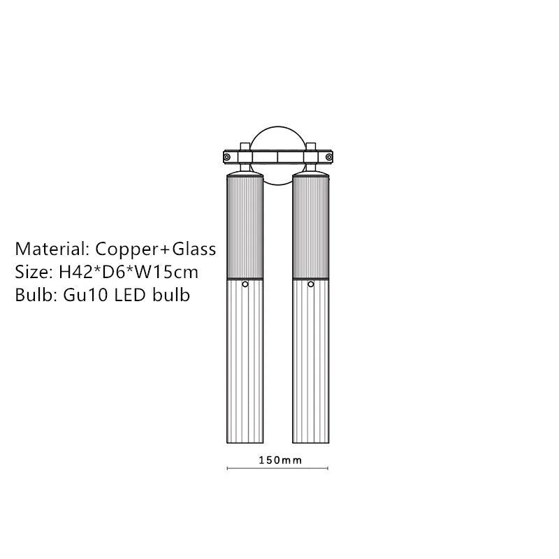 FLUME GOLD WALL LIGHTS | CLOL8562