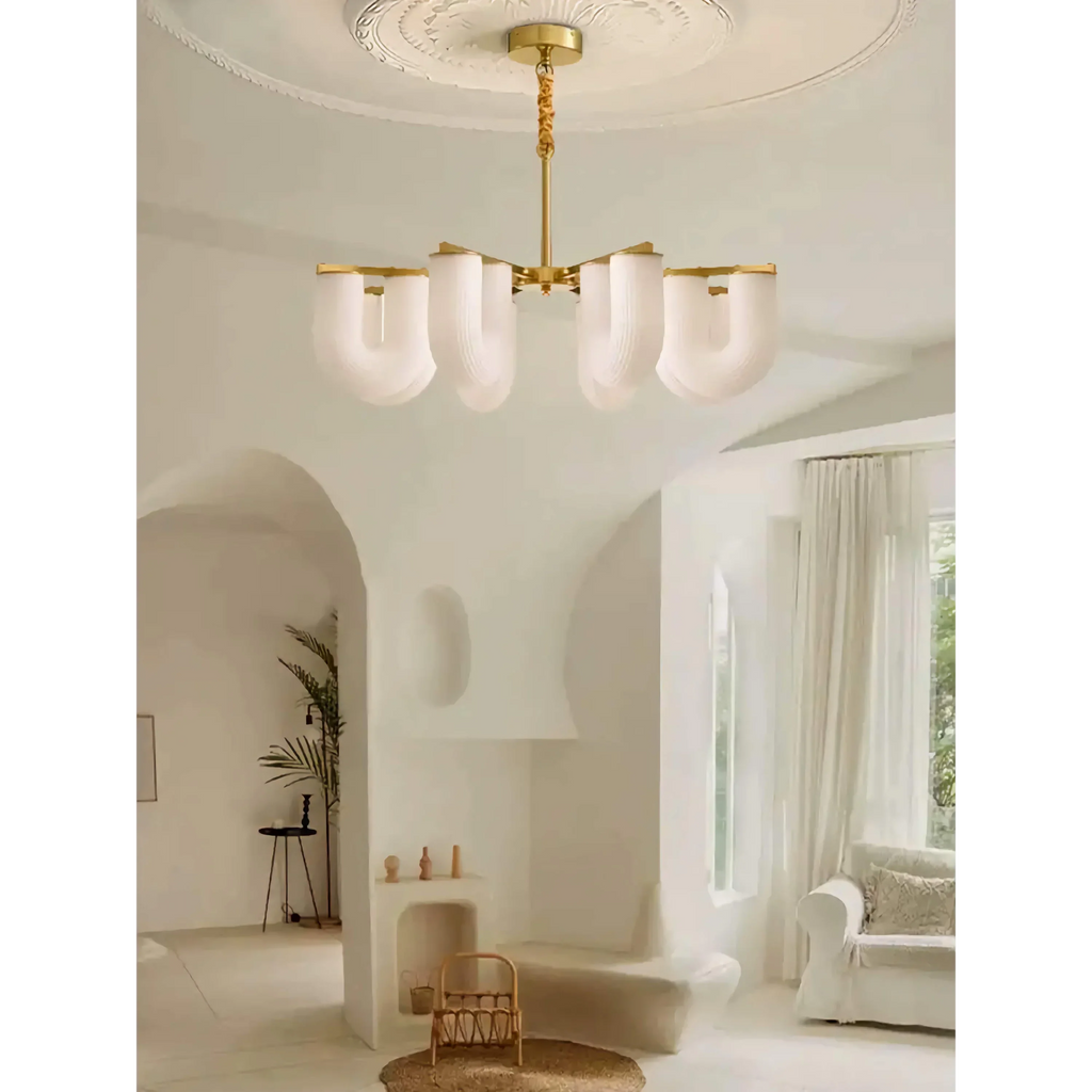 FLUTED GLASS CEILING CHANDELIER | CLFLUT024