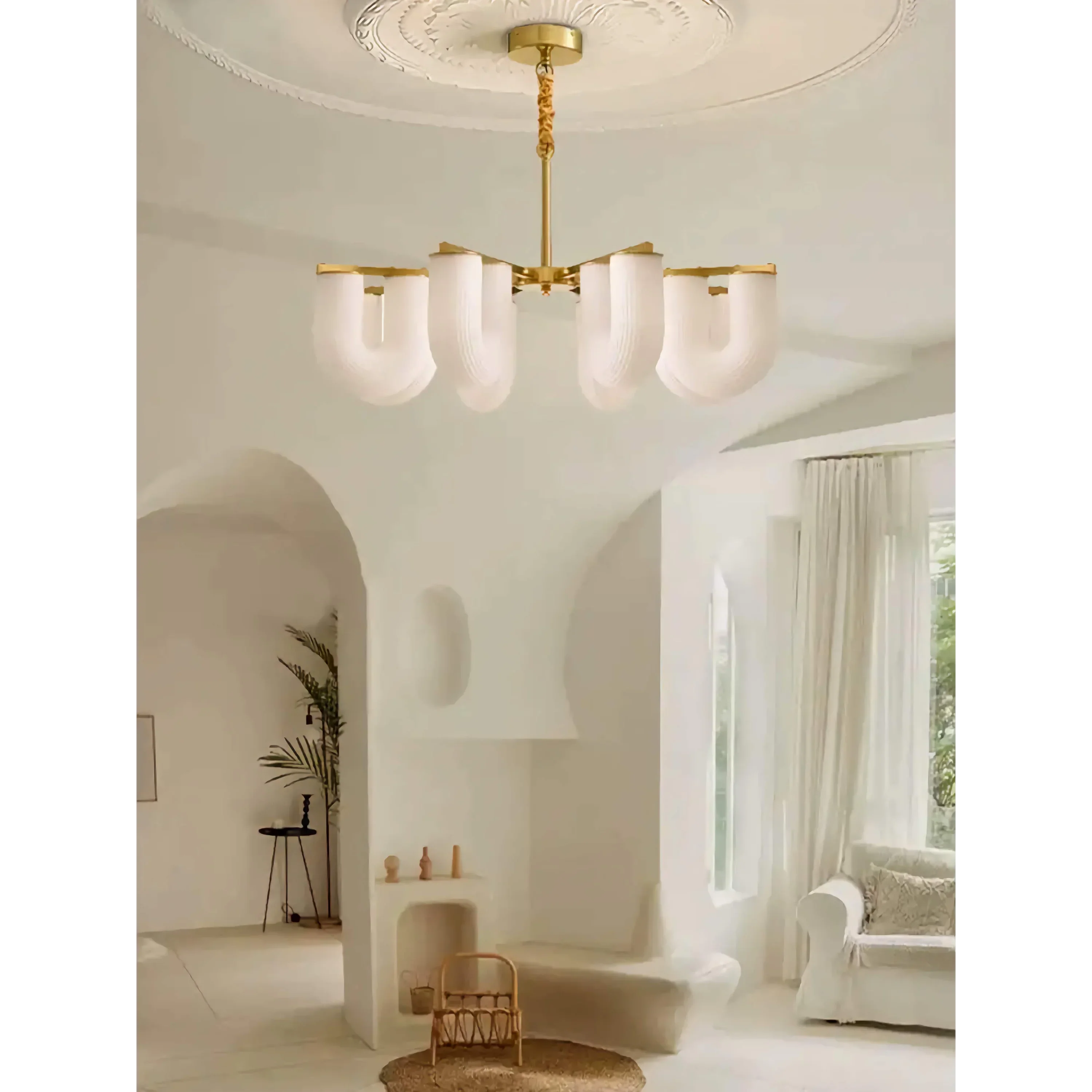 FLUTED GLASS CEILING CHANDELIER | CLFLUT024