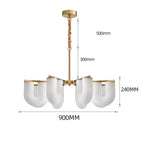 FLUTED GLASS CEILING CHANDELIER | CLFLUT024