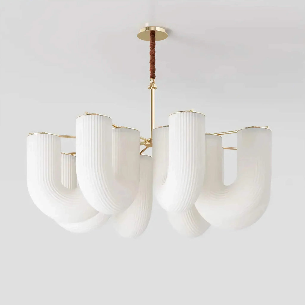 FLUTED GLASS CEILING CHANDELIER | CLFLUT024