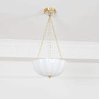 FROSTED GLASS BOWL CHANDELIER | CLVBG021
