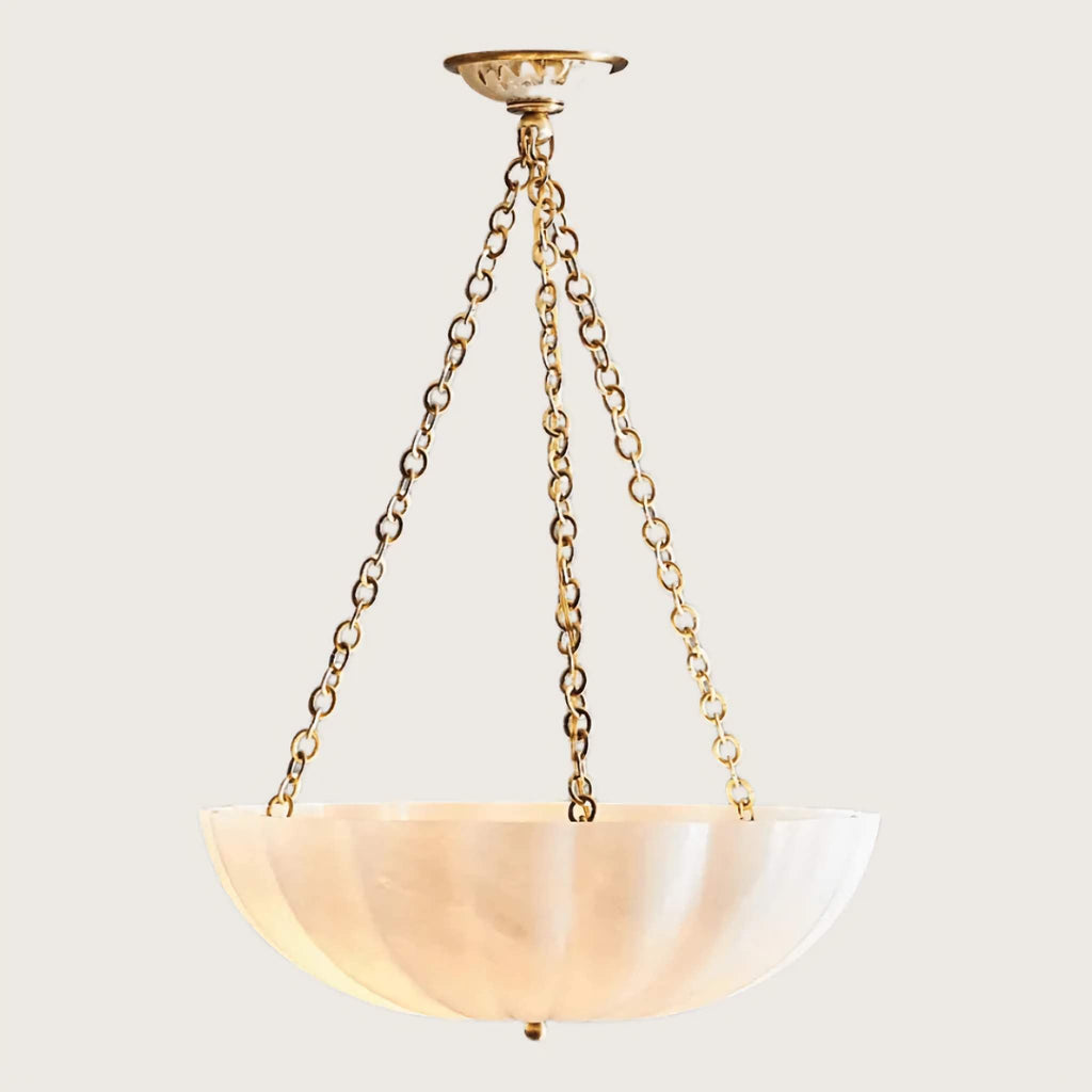 FROSTED GLASS BOWL CHANDELIER | CLVBG021