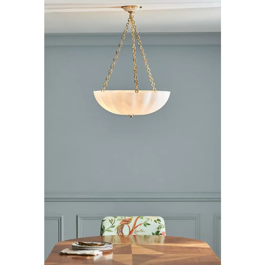 FROSTED GLASS BOWL CHANDELIER | CLVBG021