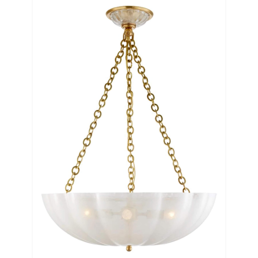 FROSTED GLASS BOWL CHANDELIER | CLVBG021