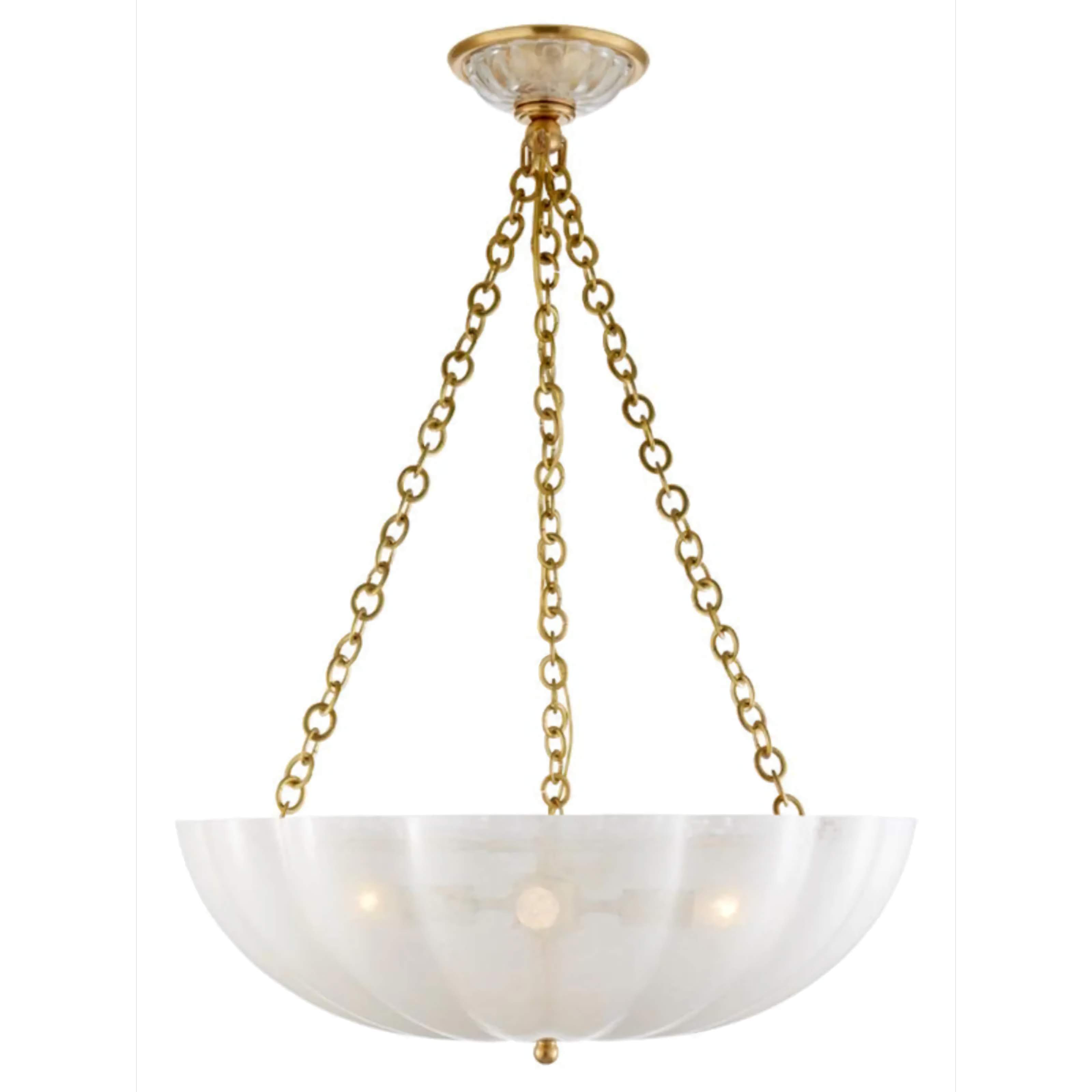 FROSTED GLASS BOWL CHANDELIER | CLVBG021