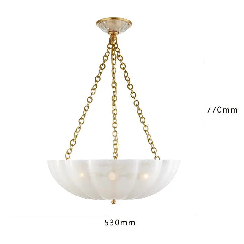 FROSTED GLASS BOWL CHANDELIER | CLVBG021