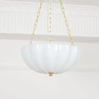 FROSTED GLASS BOWL CHANDELIER | CLVBG021