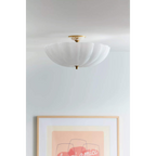 FROSTED GLASS BOWL SEMI-FLUSH MOUNT | CLVBG021SM