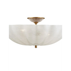 FROSTED GLASS BOWL SEMI-FLUSH MOUNT | CLVBG021SM