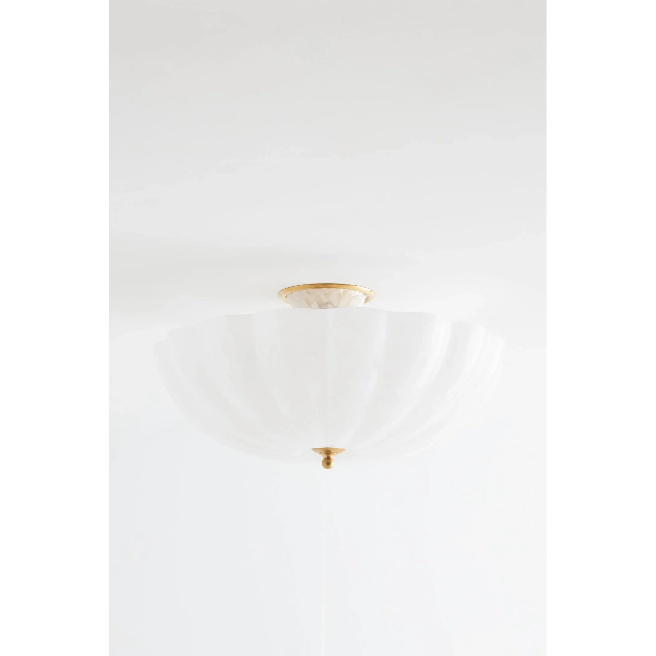 FROSTED GLASS BOWL SEMI-FLUSH MOUNT | CLVBG021SM