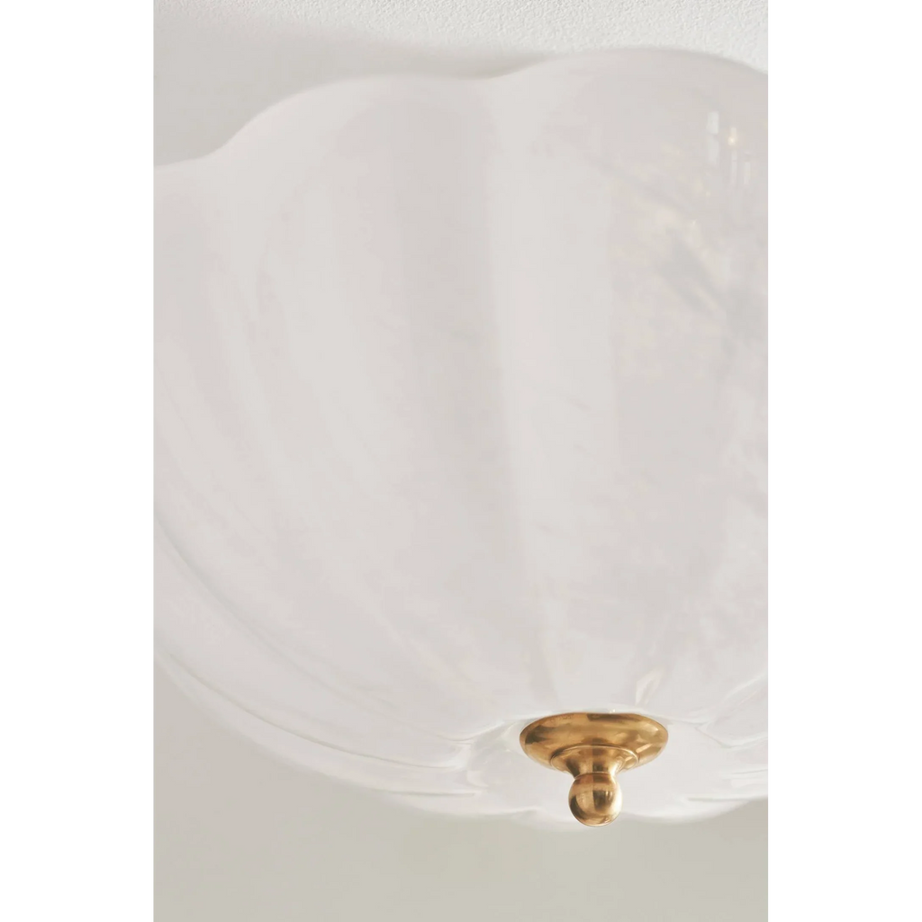 FROSTED GLASS BOWL SEMI-FLUSH MOUNT | CLVBG021SM