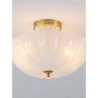 FROSTED GLASS BOWL SEMI-FLUSH MOUNT | CLVBG021SM