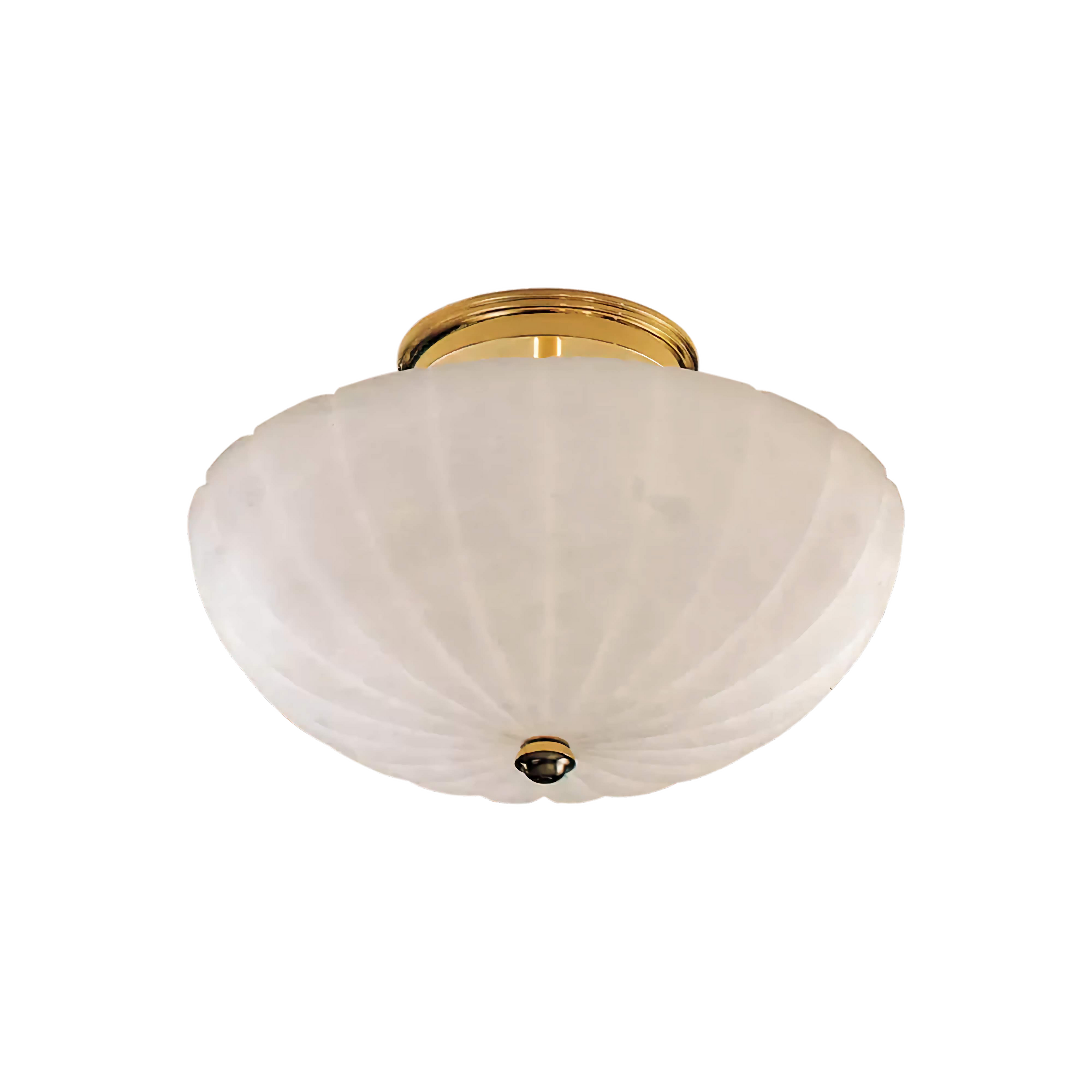 FROSTED GLASS BOWL SEMI-FLUSH MOUNT | CLVBG021SM