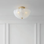 FROSTED GLASS BOWL SEMI-FLUSH MOUNT | CLVBG021SM