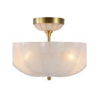 FROSTED GLASS BOWL SEMI-FLUSH MOUNT | CLVBG021SM