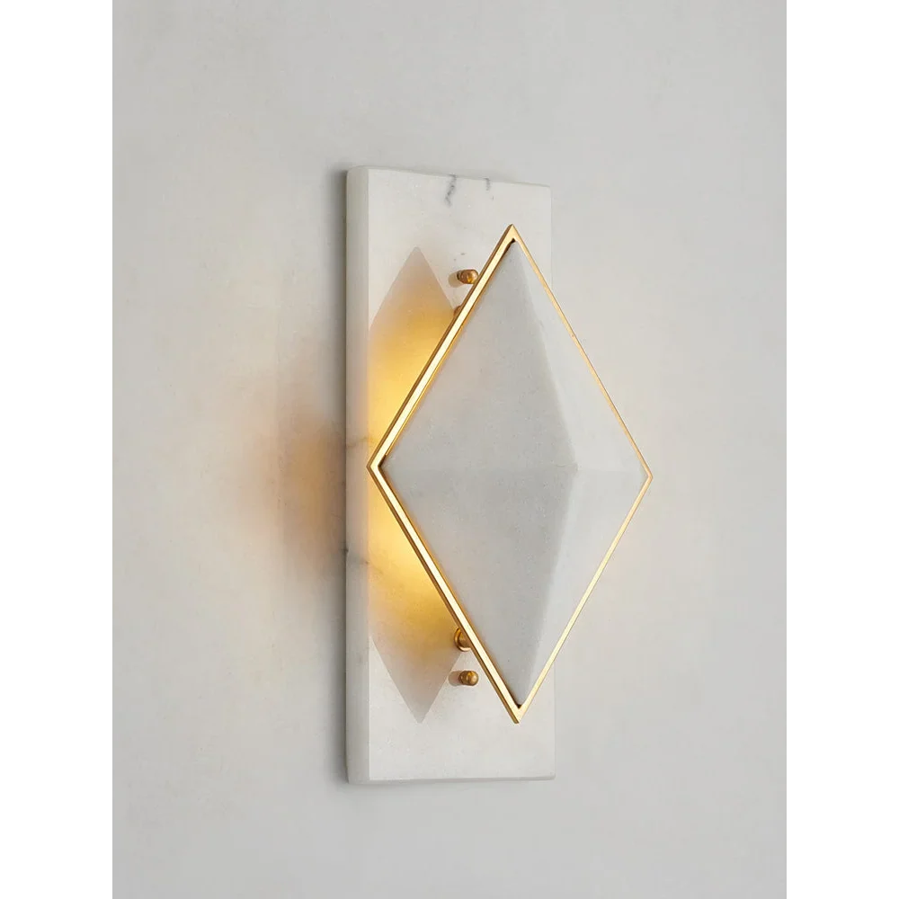 GEOMETRIC ALABASTER WALL SCONCE | CLKUP029