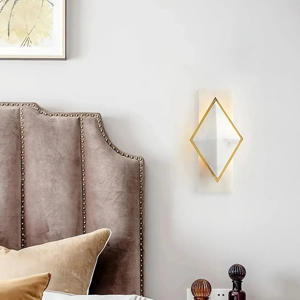GEOMETRIC ALABASTER WALL SCONCE | CLKUP029