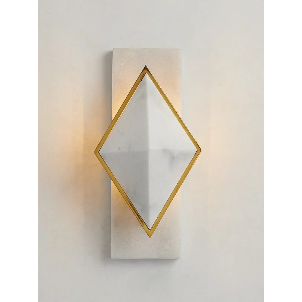 GEOMETRIC ALABASTER WALL SCONCE | CLKUP029