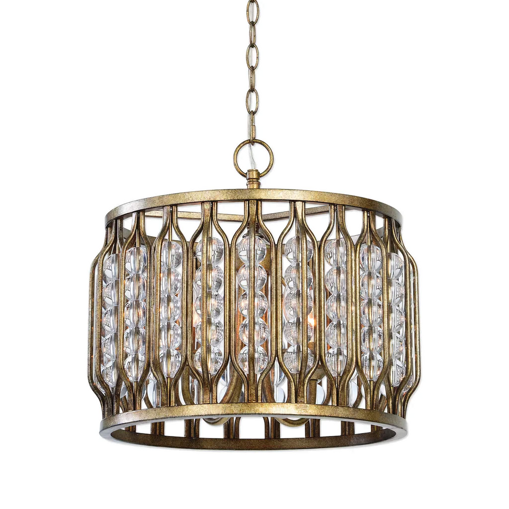 GILDED CRYSTAL DRUM PENDANT | CL01890Q