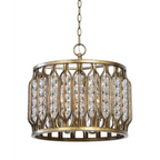 GILDED CRYSTAL DRUM PENDANT | CL01890Q