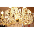 GIRAFFE WALL LAMP WITH CRYSTAL MARY THERESE CHANDELIER
