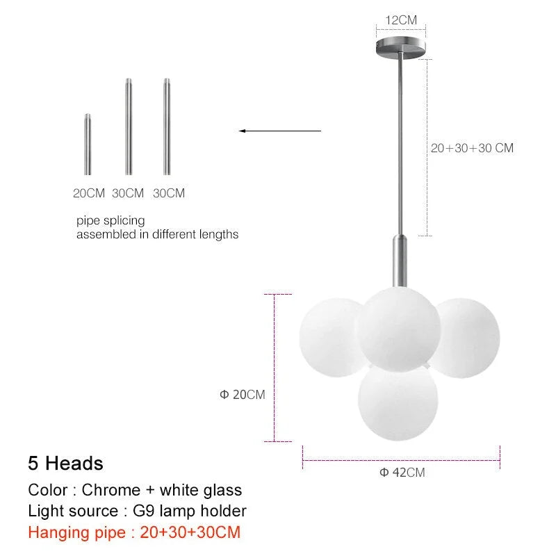 GLASS BALLS CHANDELIER | CL58034