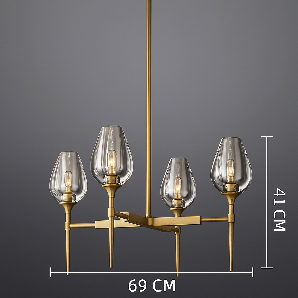GLASS CANDLE CHANDELIER | CLZXS0250