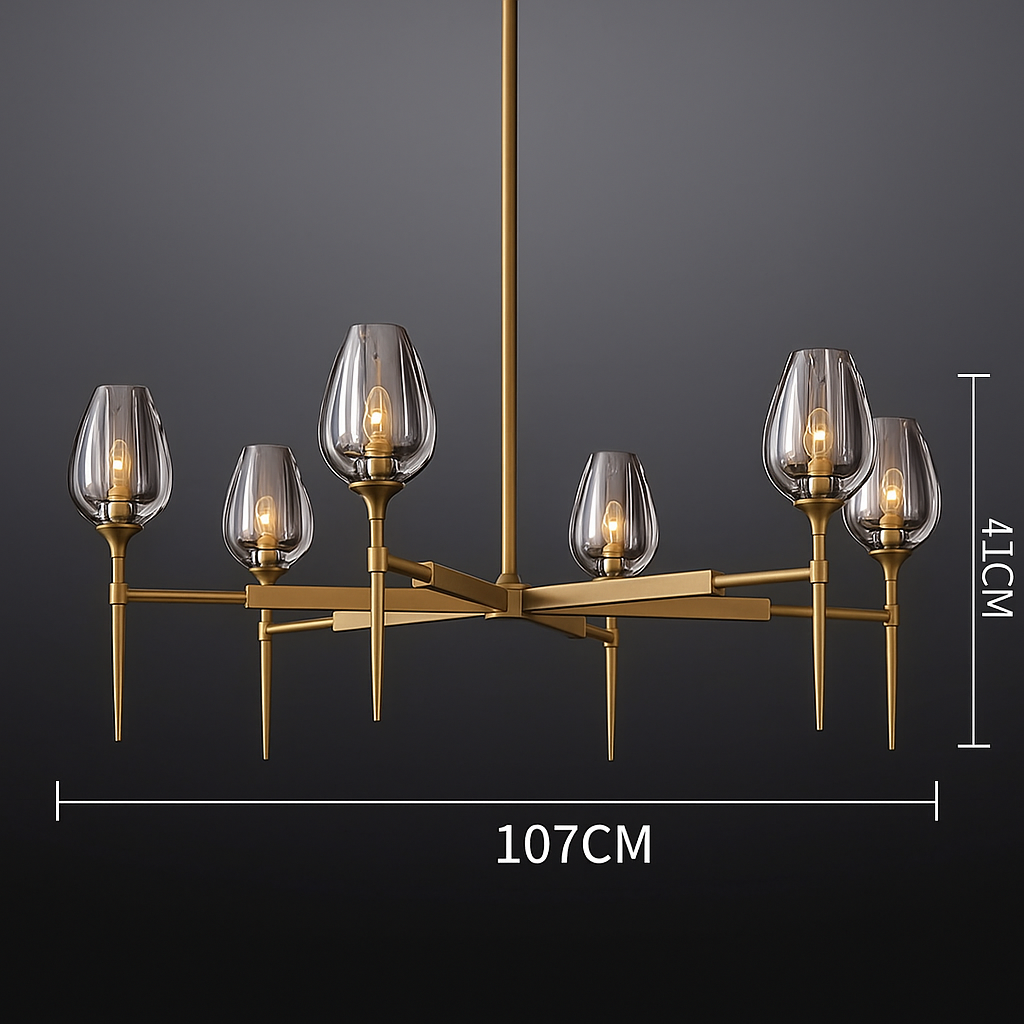 GLASS CANDLE CHANDELIER | CLZXS0250