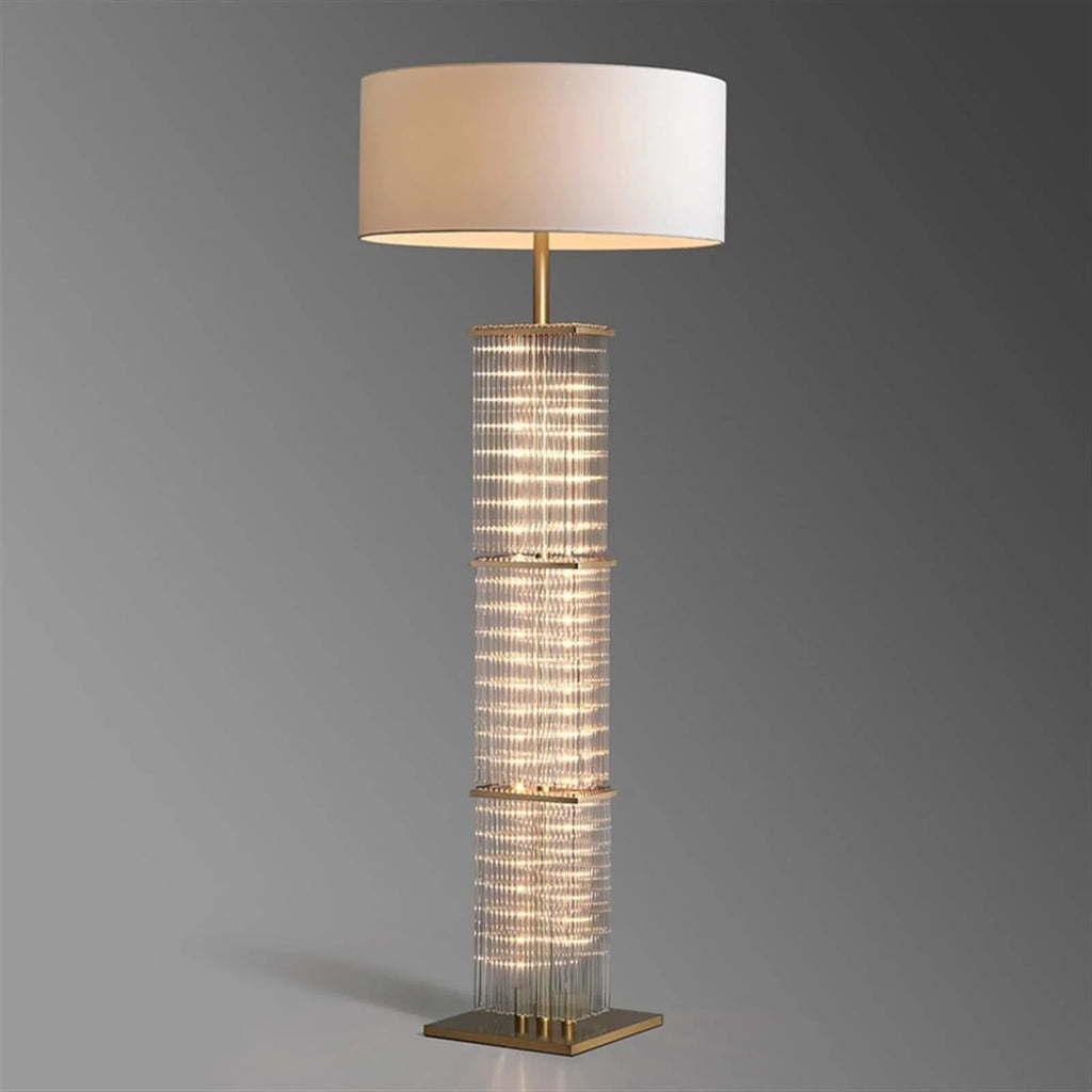 GLASS COPPER FLOOR LAMP | CLGT025