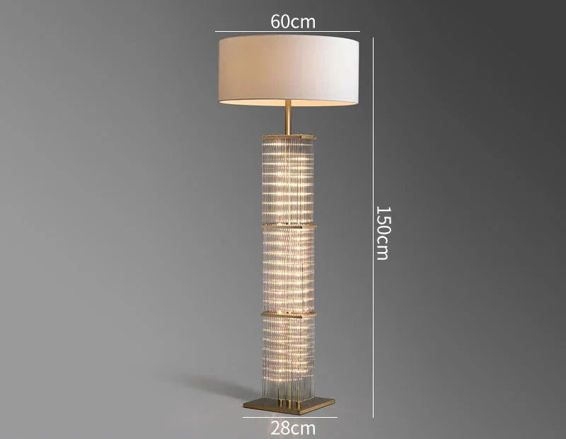 GLASS COPPER FLOOR LAMP | CLGT025