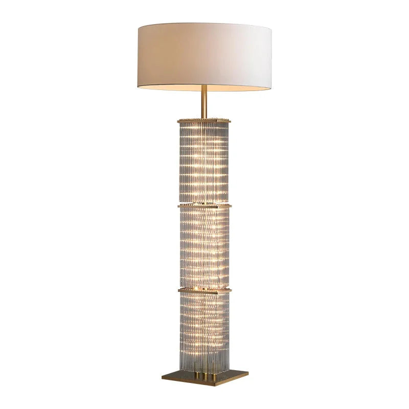 GLASS COPPER FLOOR LAMP | CLGT025