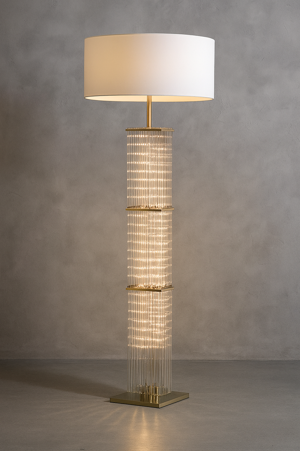 GLASS COPPER FLOOR LAMP | CLGT025