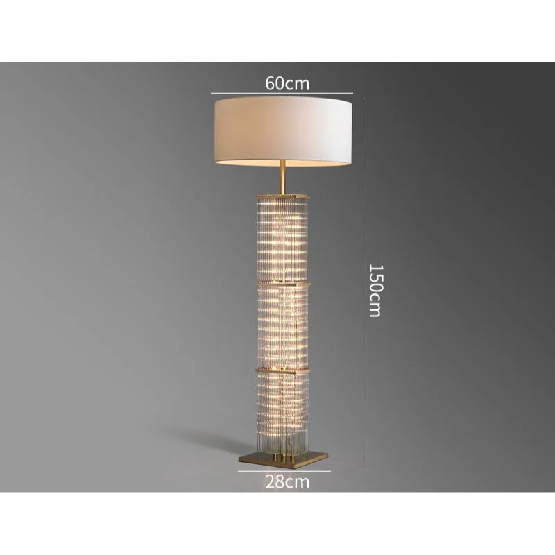 GLASS COPPER FLOOR LAMP | CLGT025