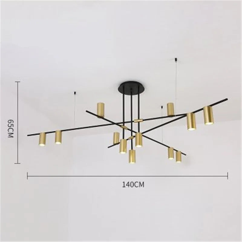 GOLD BLACK MODERN LED TRACK LIGHTING | CL785685